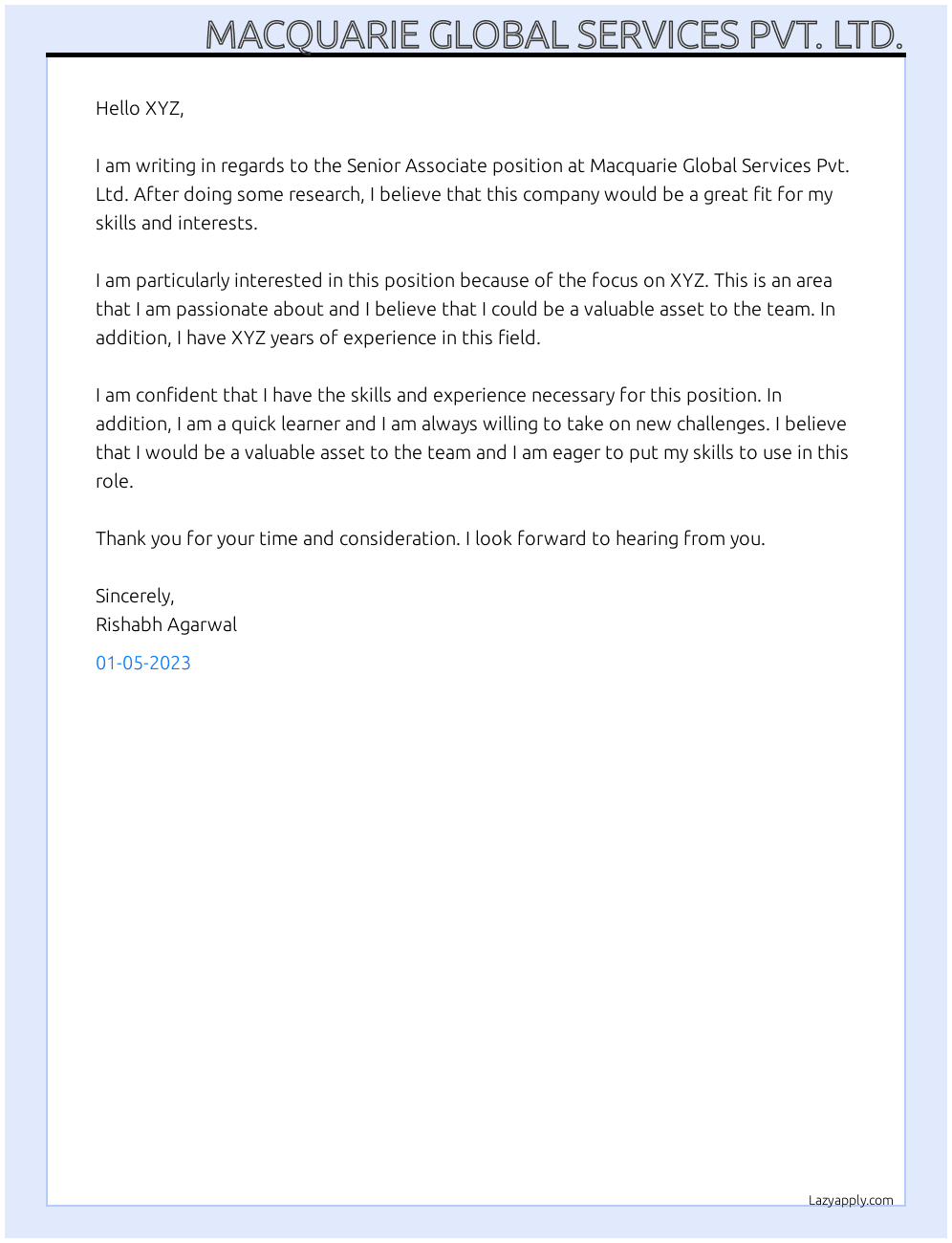 api Cover Letter