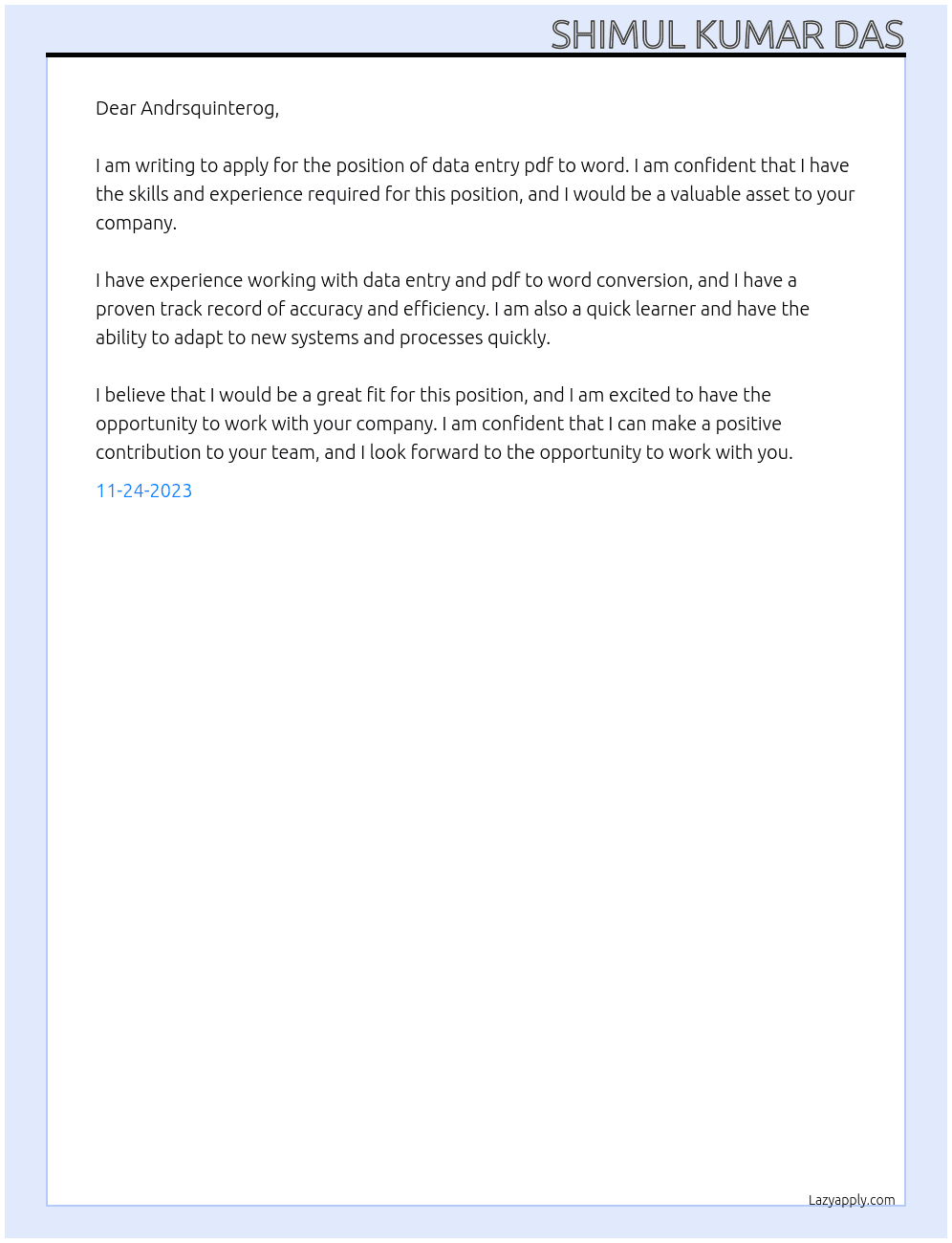 data entry pdf to word At andrsquinterog Cover Letter