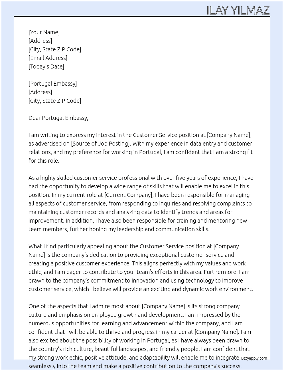 Customer Service At Twitter Cover Letter