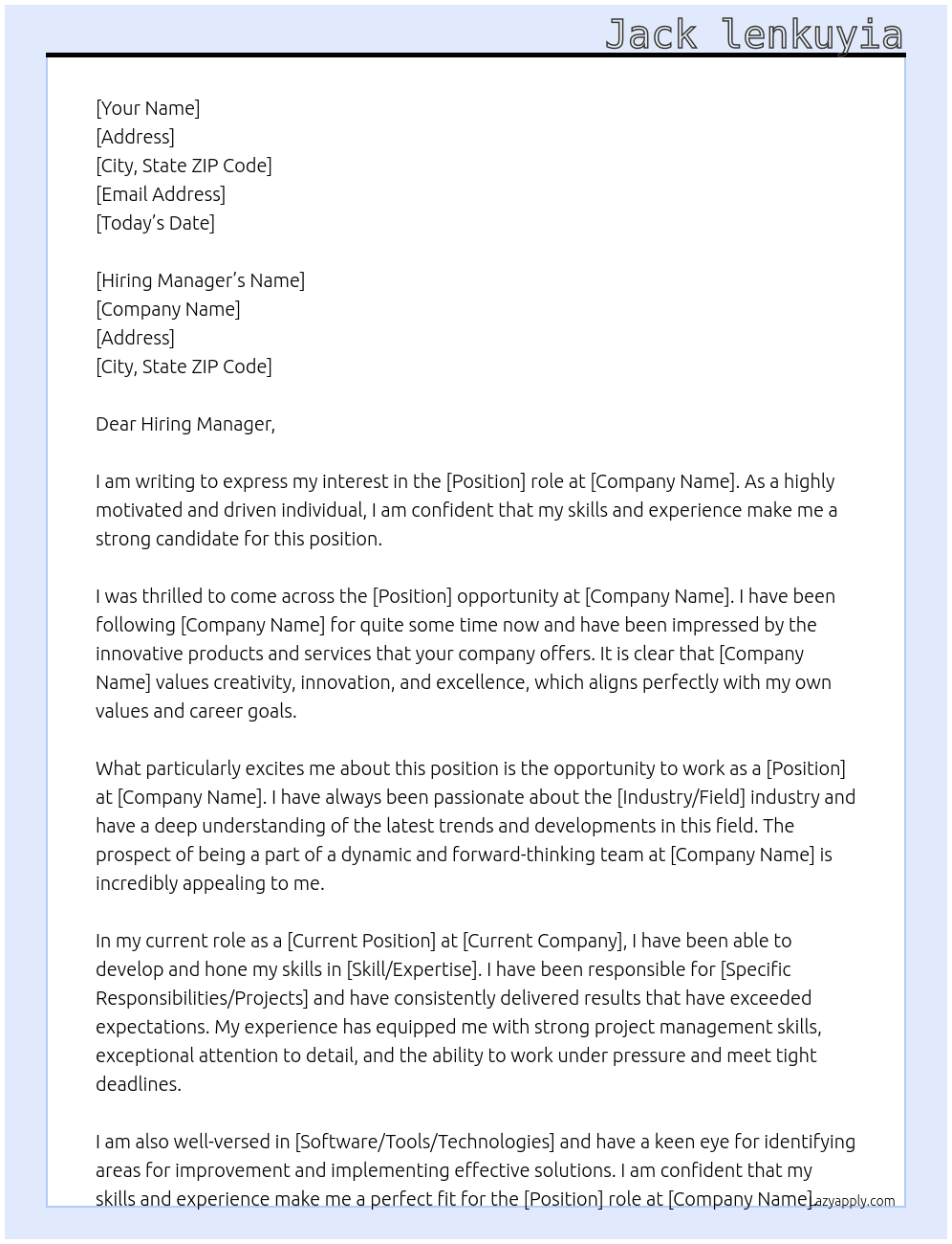 Cover letter for farmworker - LazyApply