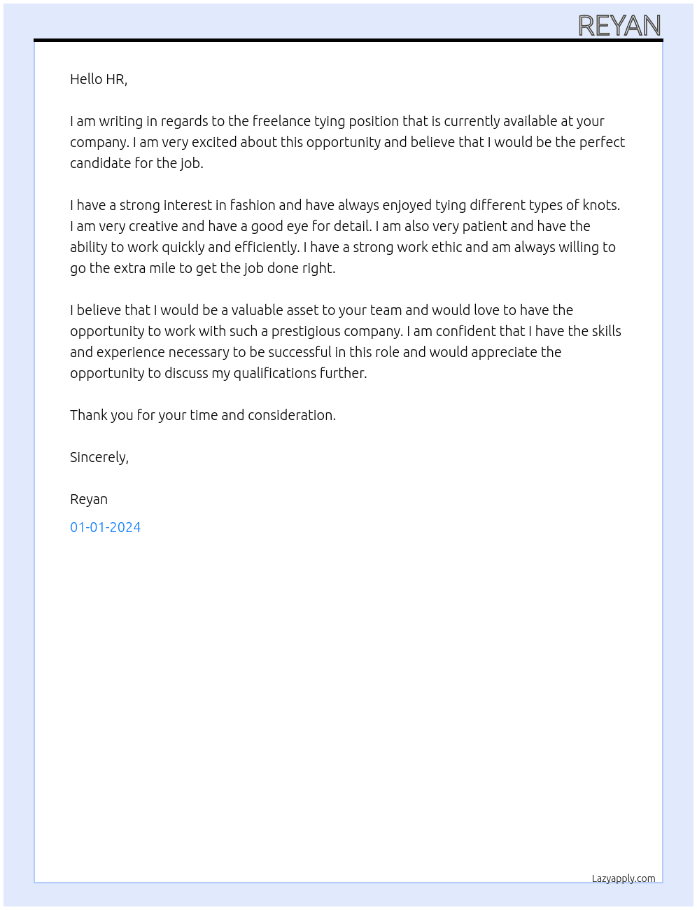 freelance tying At microsft Cover Letter
