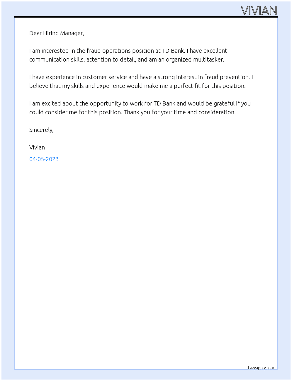 fraud operations  At situ Cover Letter