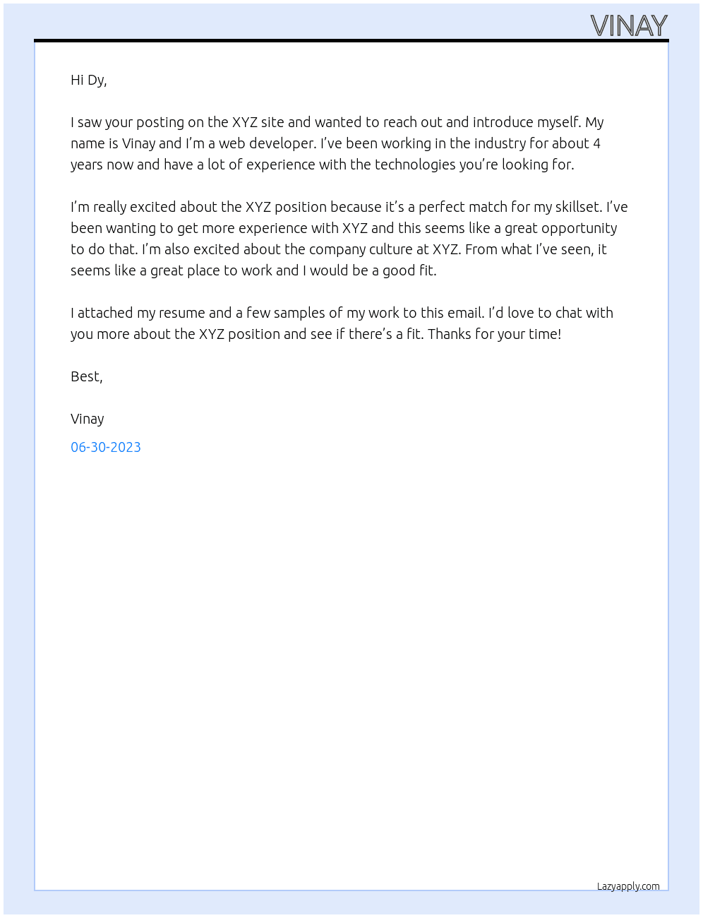 xyz At gsu Cover Letter