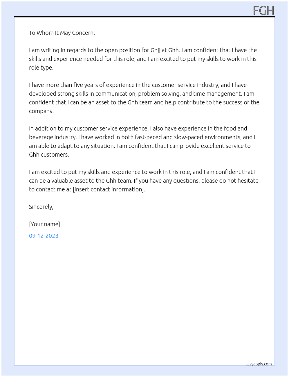Ghjj At Ghh Cover Letter
