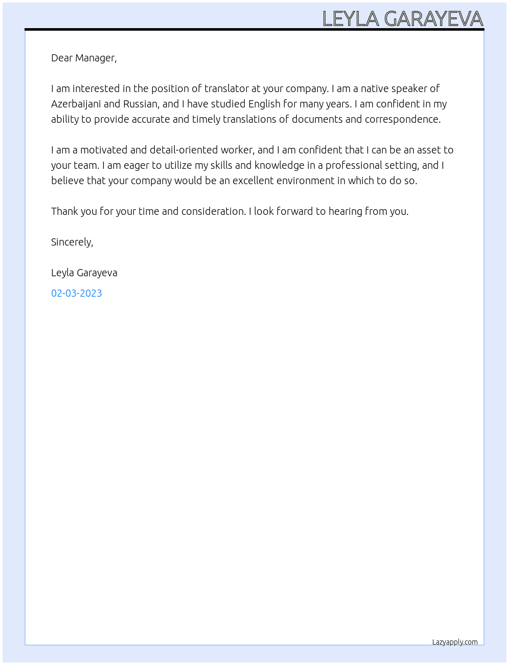 Translator At Translator invoice Cover Letter
