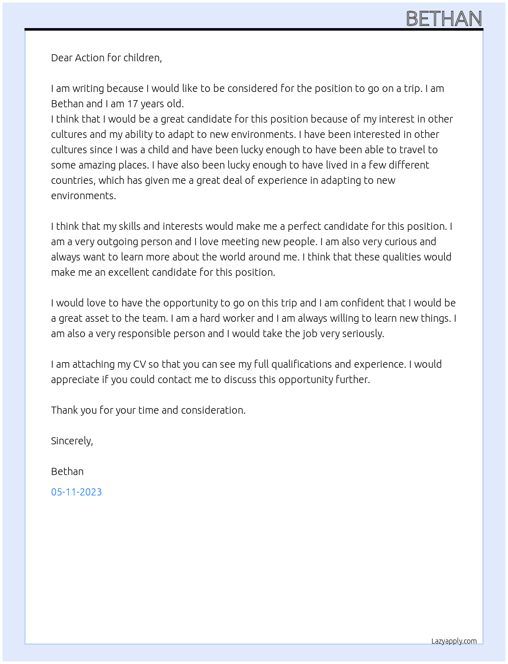 To go on a trip At Why I should go to Paris  Cover Letter