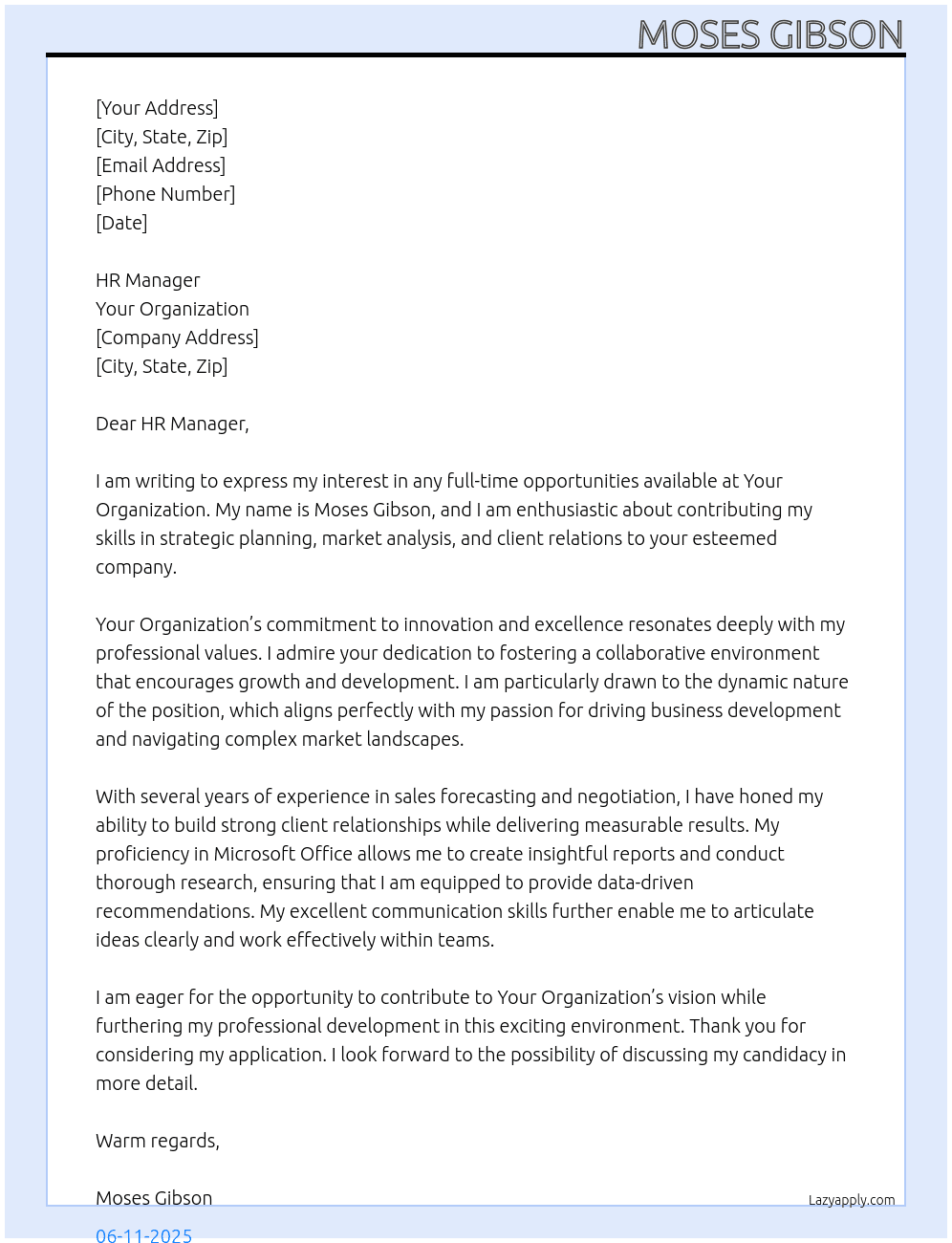 Cover letter for open expression of interest letter - LazyApply