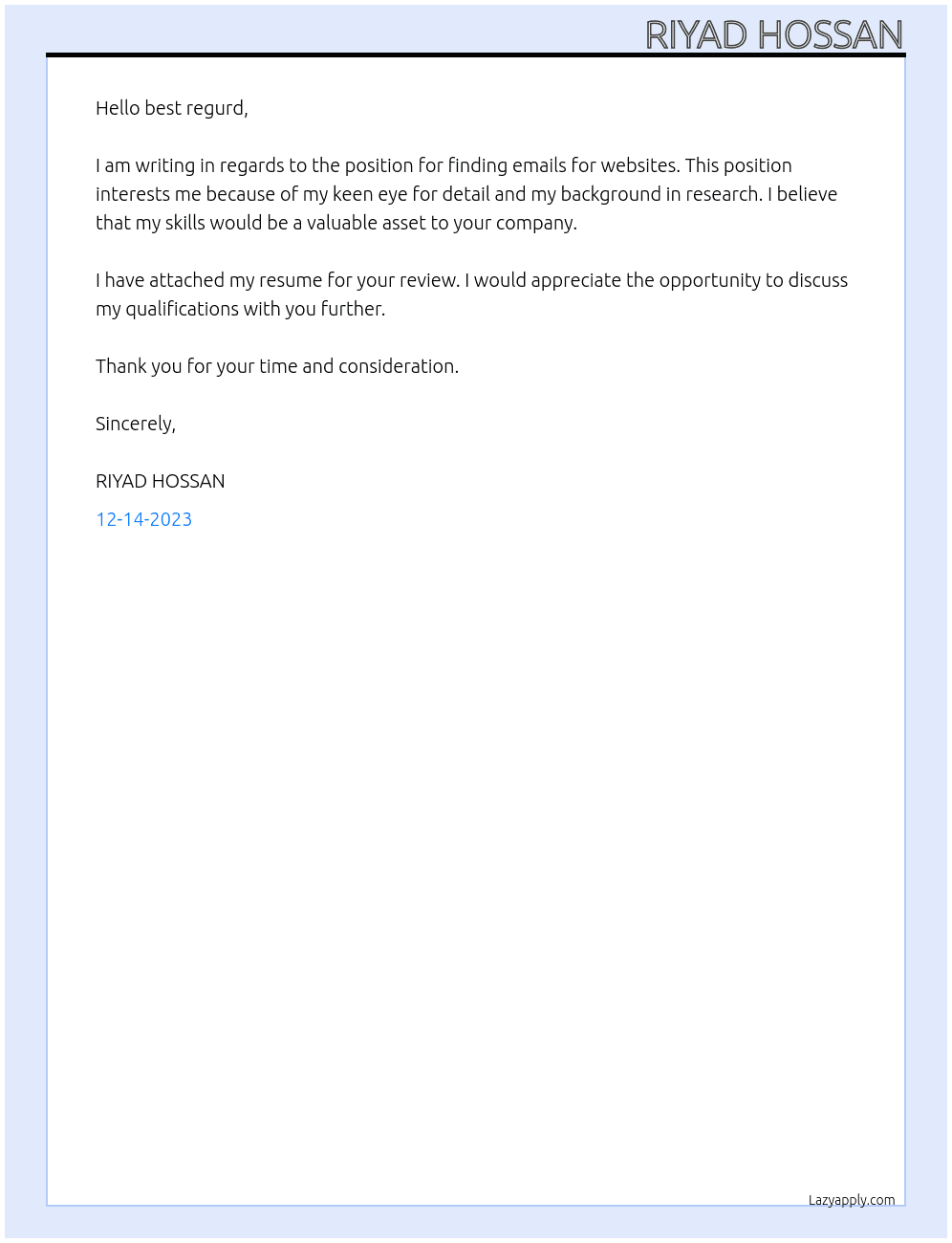 Find Emails for Websites At best regurd Cover Letter