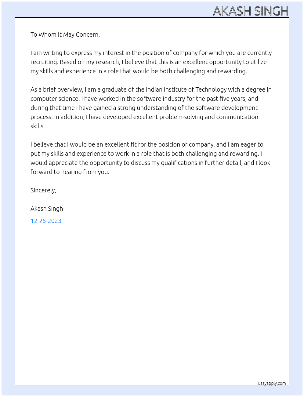 company At gg Cover Letter