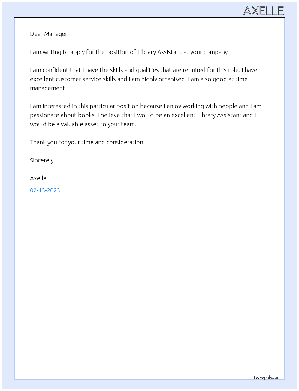 Library assistant At Library assistant Cover Letter