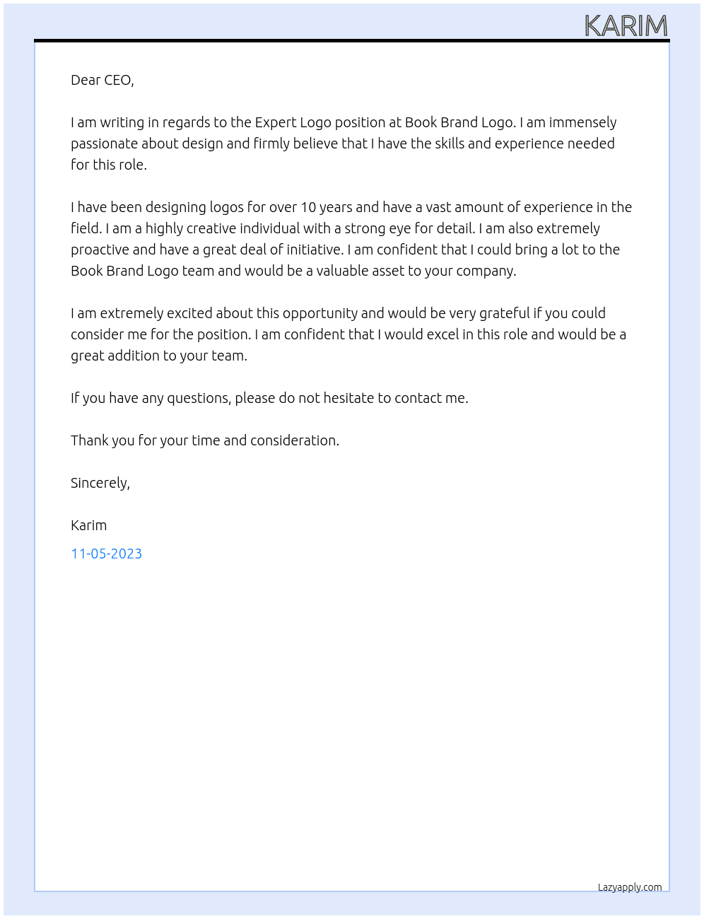 Expert Logo At Book Brand Logo Cover Letter