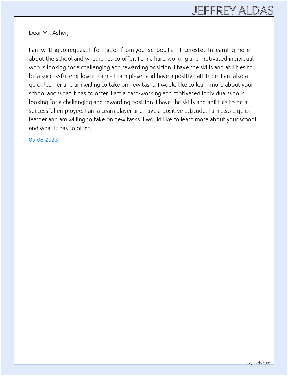request letter to gather information from school  At DepEd Cover Letter