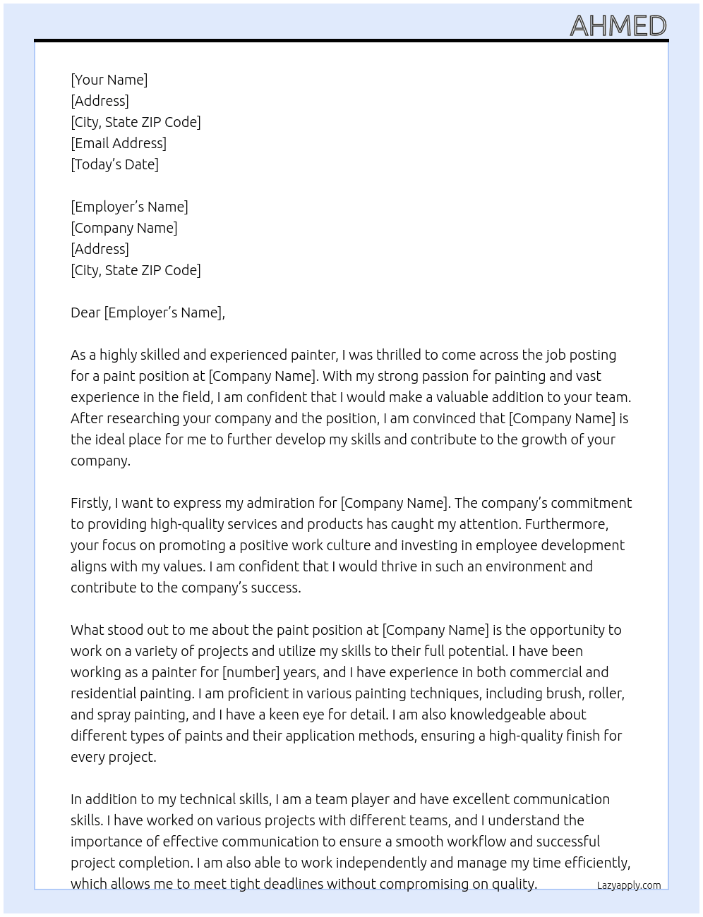 paint At https://emplois.ca.indeed.com/companies?from=gnav-homepage Cover Letter