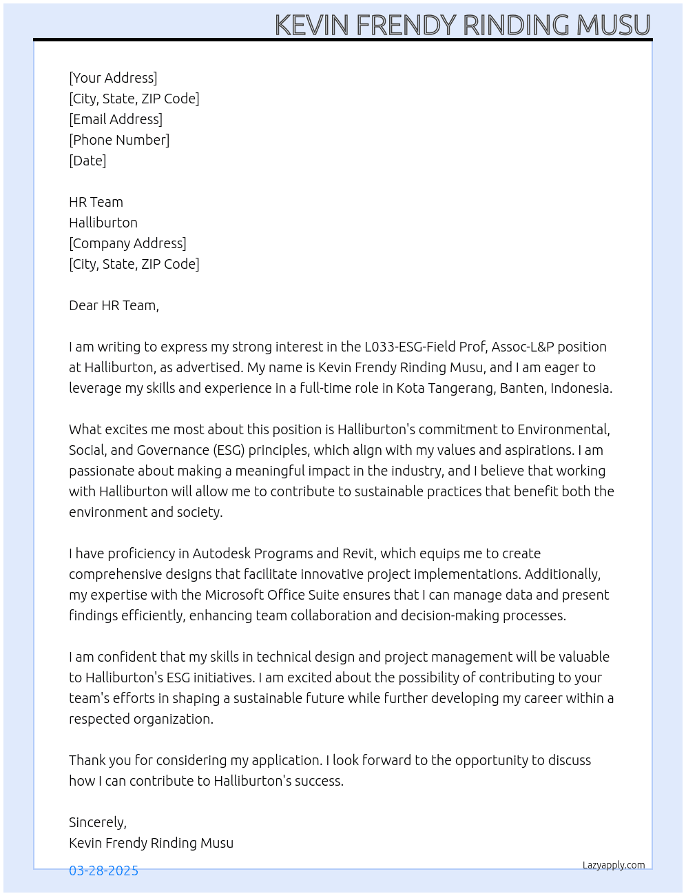 Cover letter for l033-esg-field prof, assoc-l&p - LazyApply