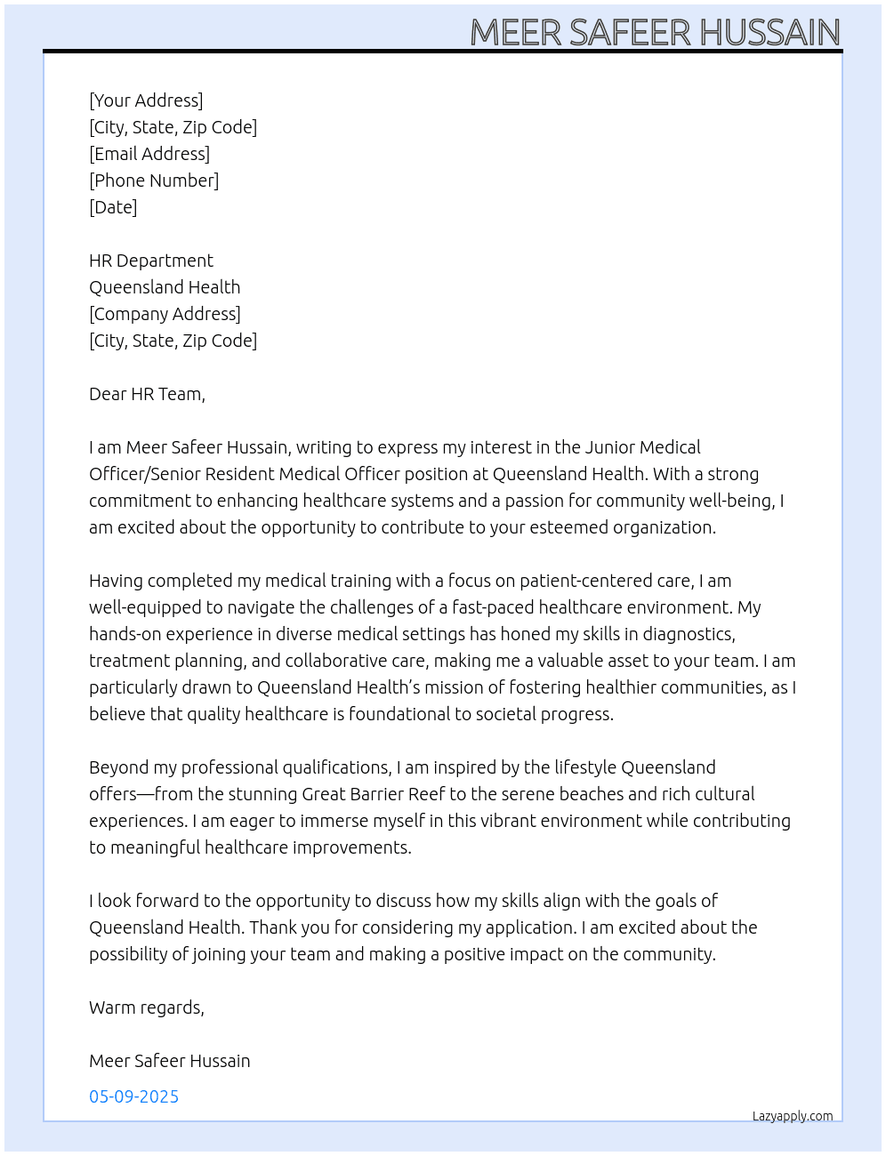 Cover letter for jmo/srmo - LazyApply