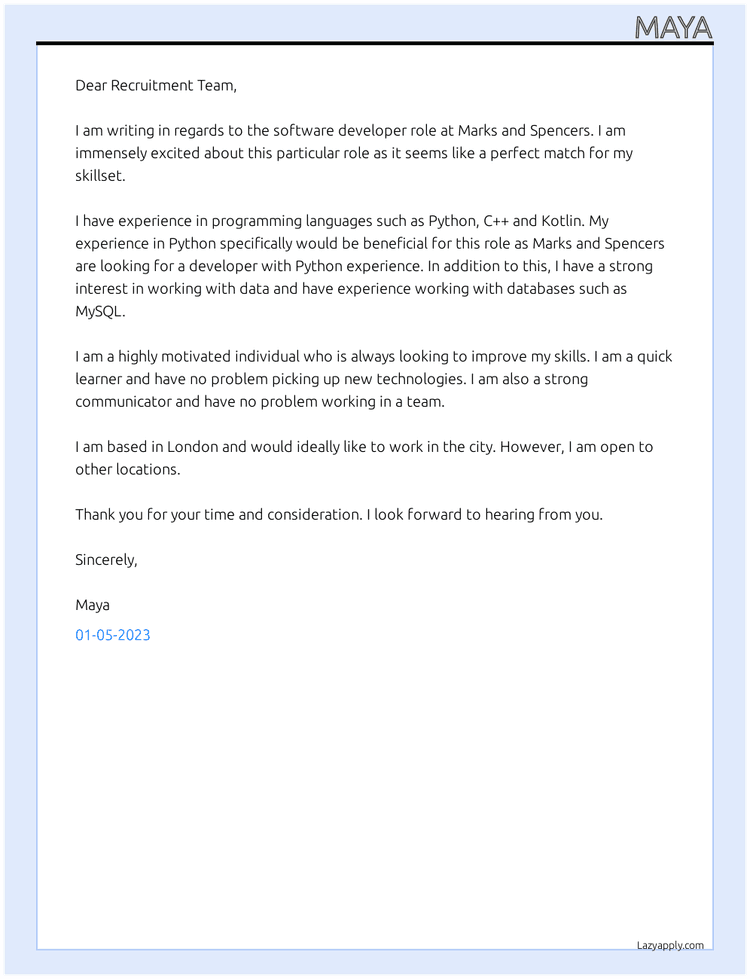 Cover letter for training manager for commercial and technical training ...